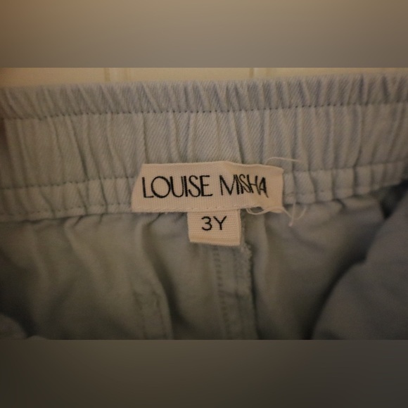 Louise Misha Toddler Shorts- Bermuda Obiki (Light Blue) - Picture 4 of 6